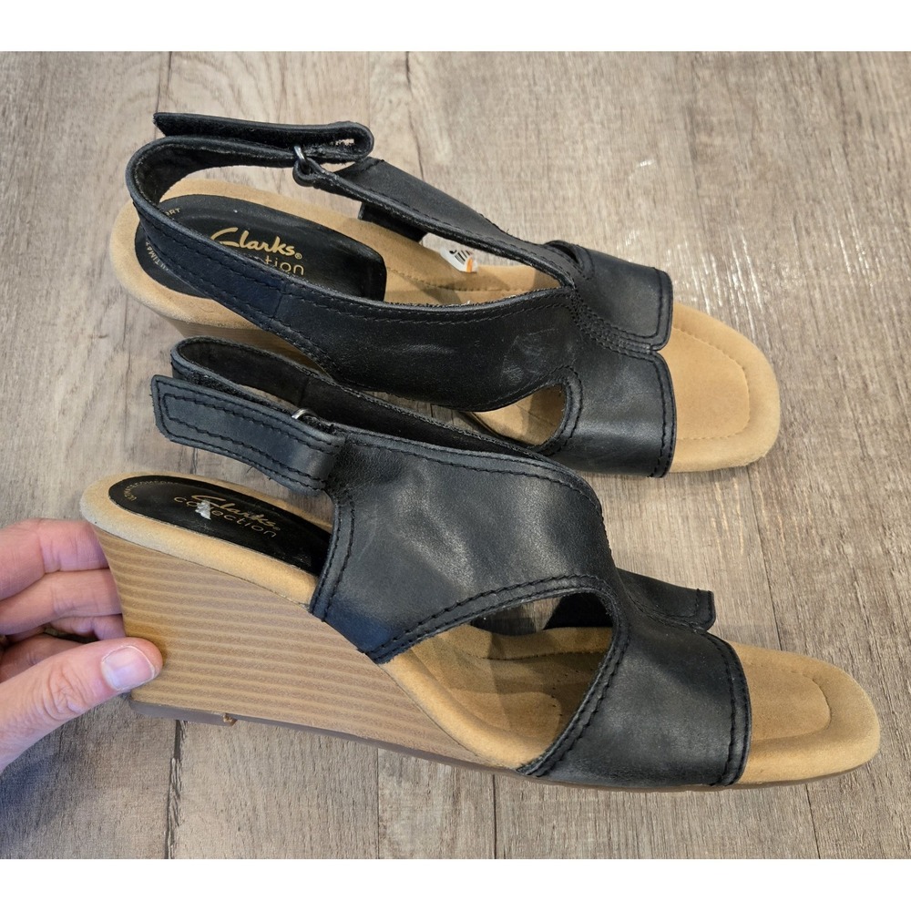 Clarks Women's Kyarra Aster Black Leather 26171234 US‎ 9m